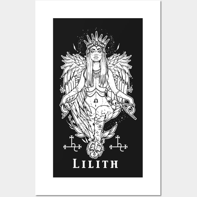 Lilith Mother of Demons Wall Art by tracydixon
